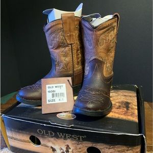 Old West Infant Leather Boots